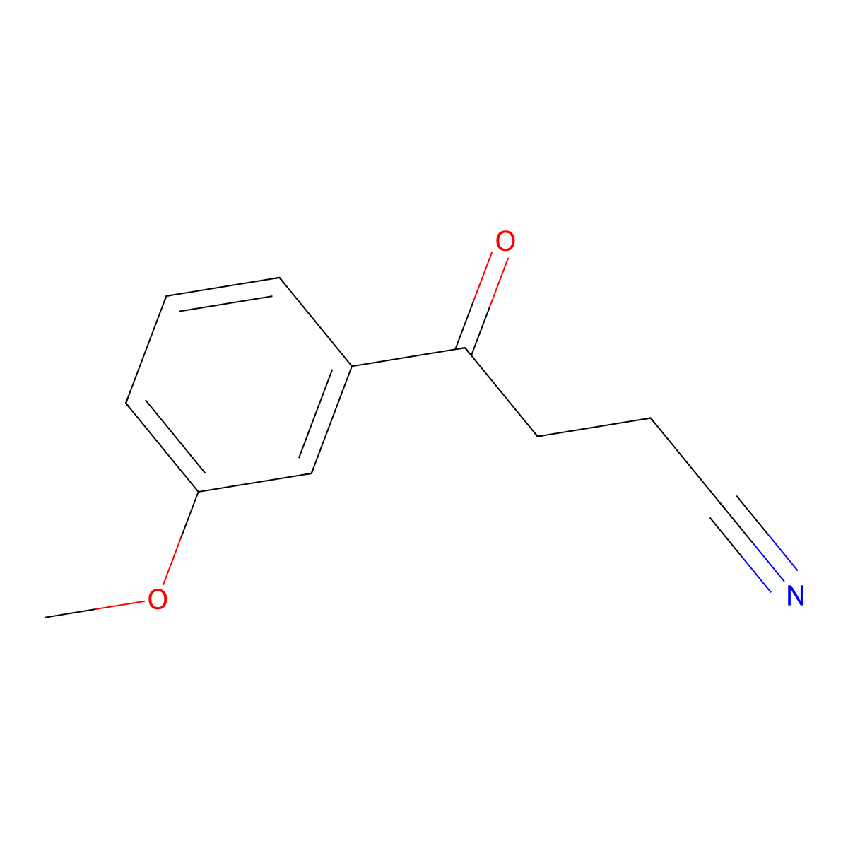 4-(3-Methoxyphenyl)-4-oxobutyronitrile molecular structure, CAS 38102-72-6