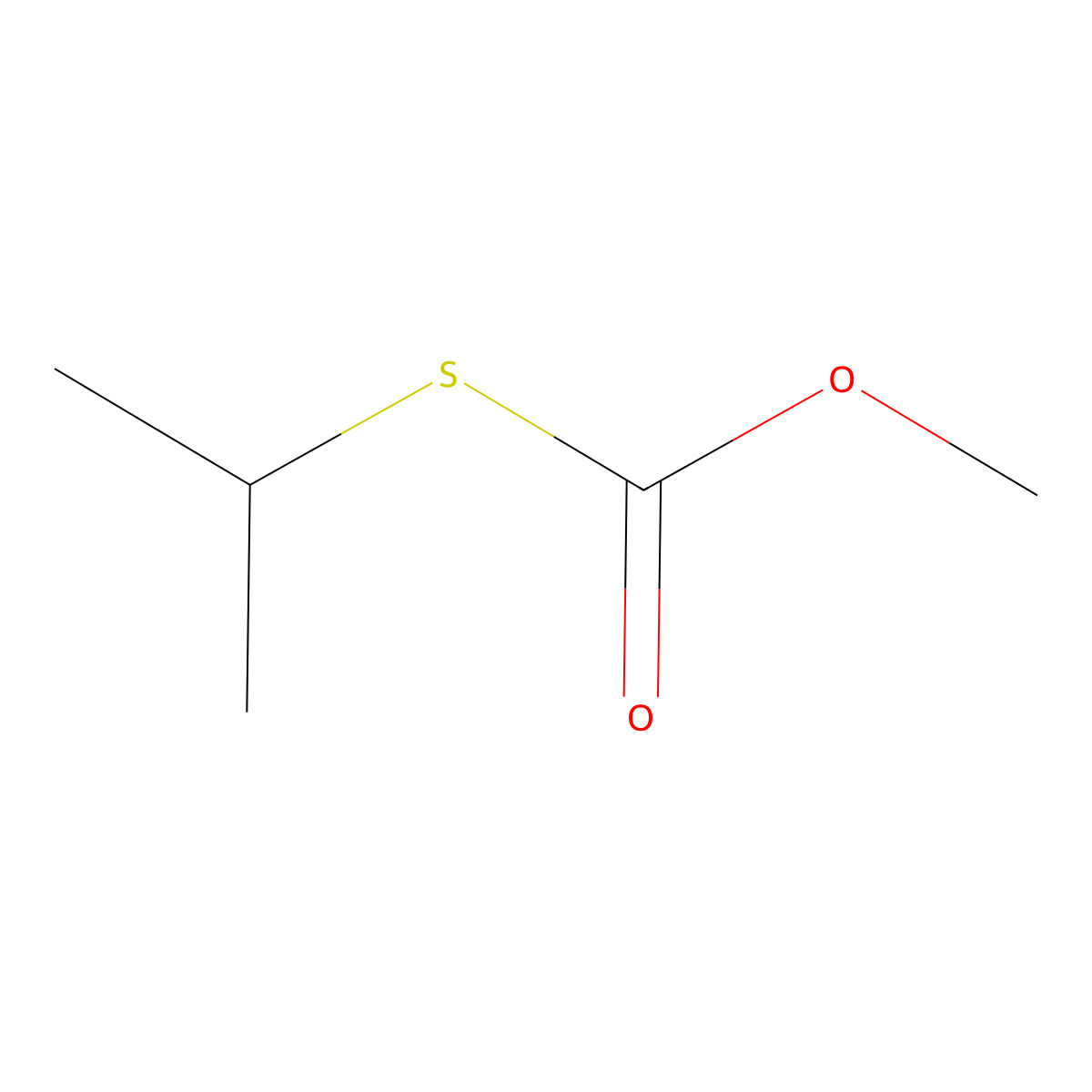 S-Isopropyl o-methyl thiocarbonate molecular structure, CAS 38103-97-8