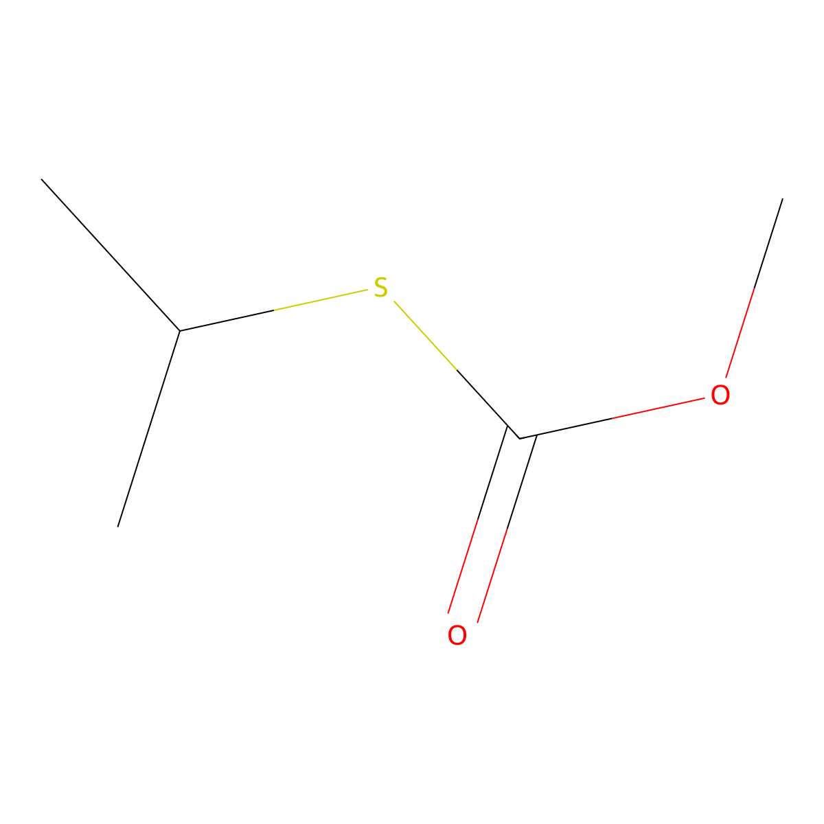 S-Isopropyl o-methyl thiocarbonate molecular structure, CAS 38103-97-8