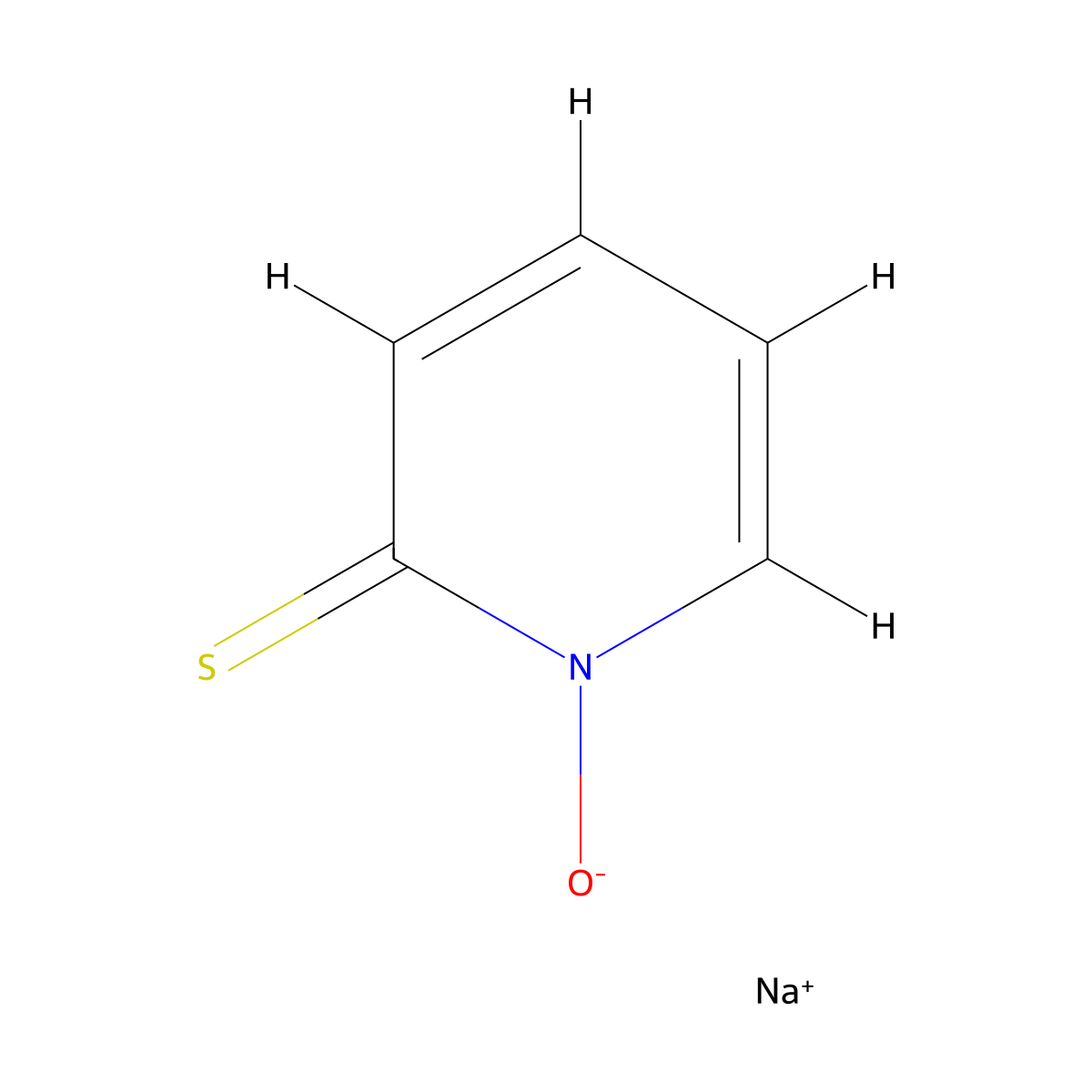 Sodium (2-pyridylthio)-N-oxide molecular structure, CAS 3811-73-2