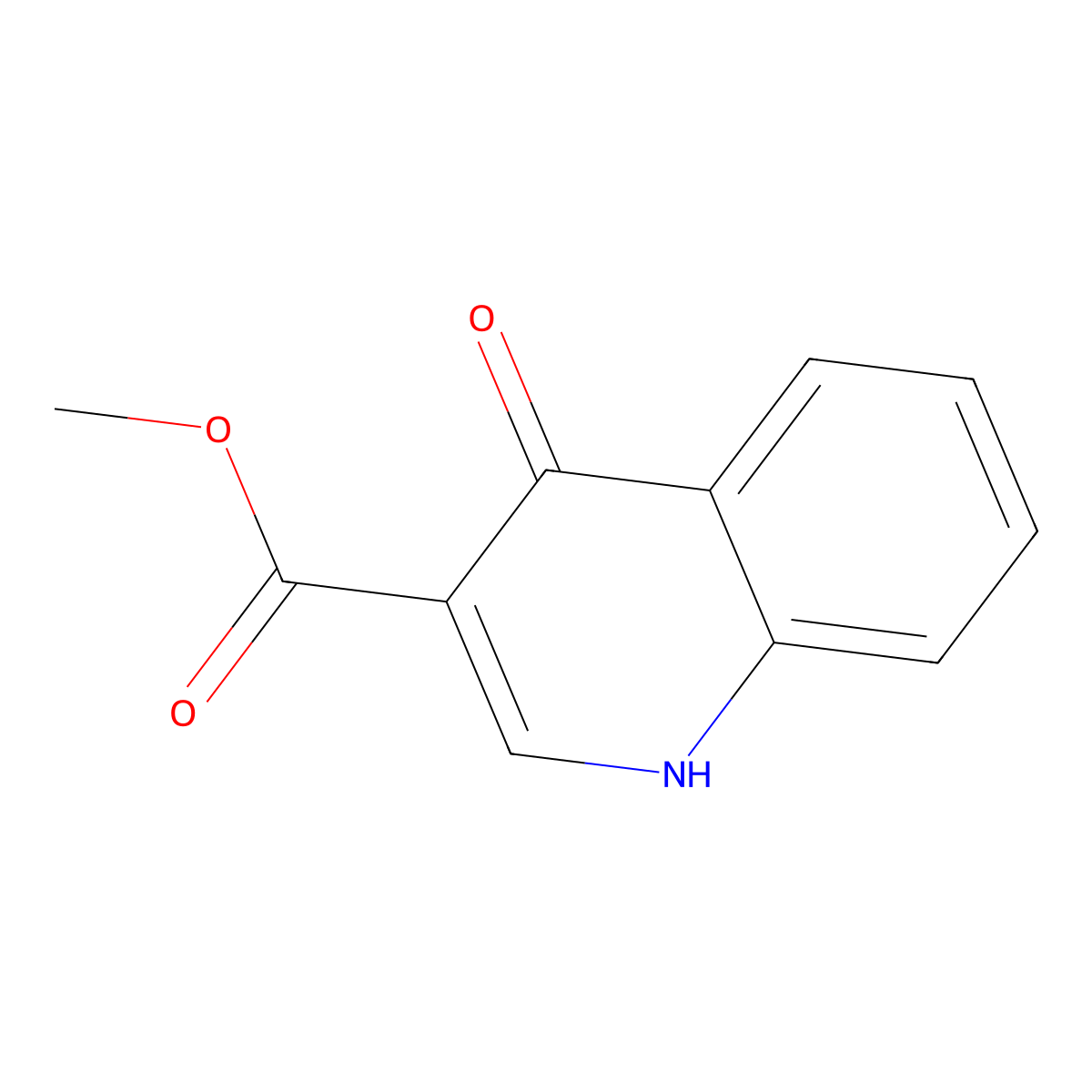 Methyl 4-hydroxyquinoline-3-carboxylate molecular structure, CAS 38113-86-9