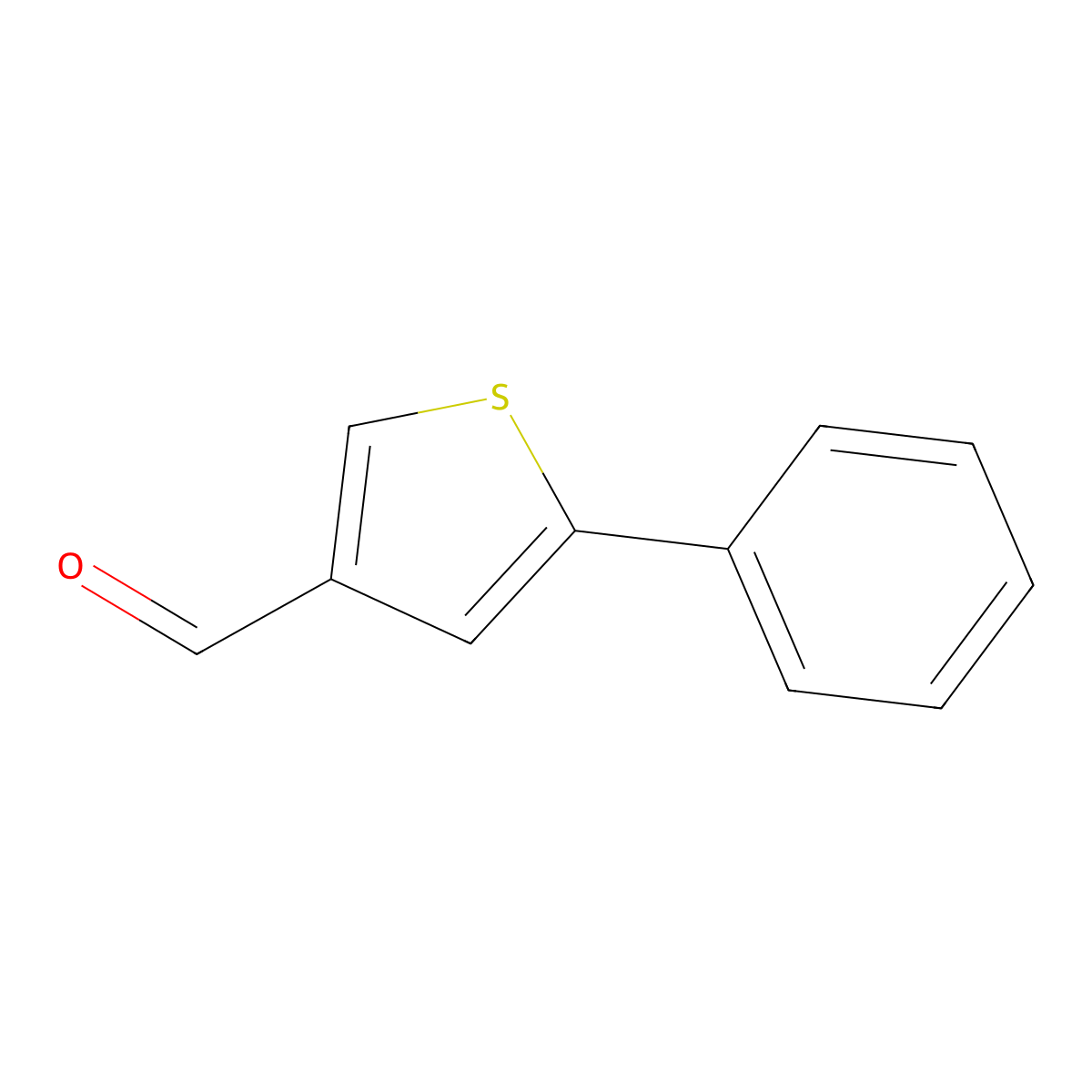 5-Phenylthiophene-3-carbaldehyde molecular structure, CAS 38115-12-7