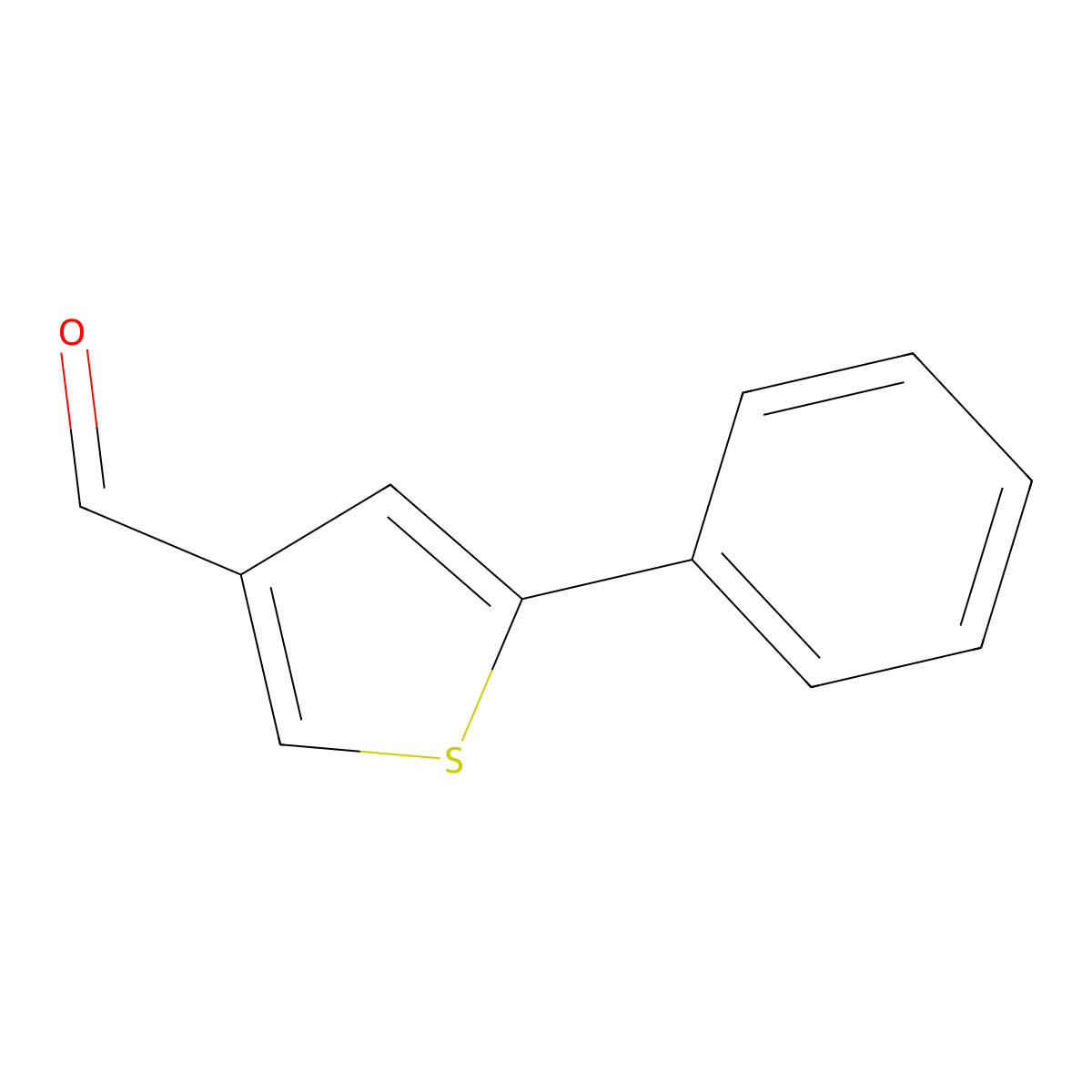 5-Phenylthiophene-3-carbaldehyde molecular structure, CAS 38115-12-7