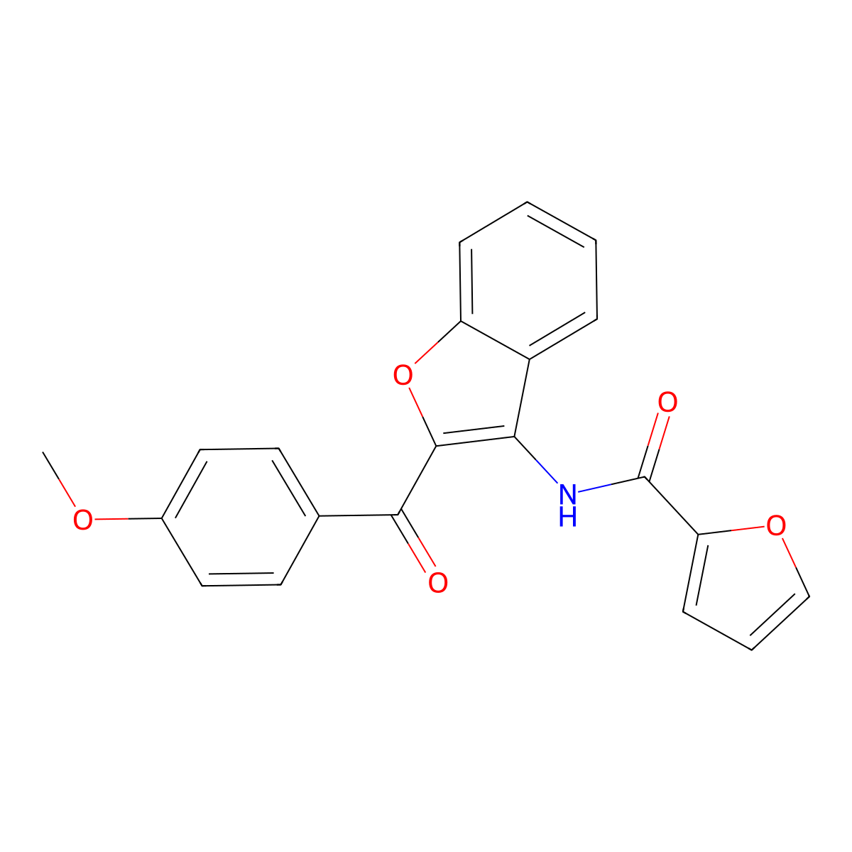 N-[2-(4-methoxybenzoyl)-1-benzofuran-3-yl]furan-2-carboxamide molecular structure, CAS 381169-61-5