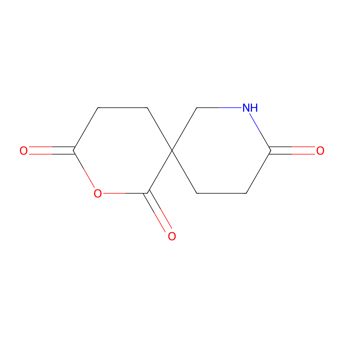 2-Oxa-8-azaspiro[5.5]undecane-1,3,9-trione molecular structure, CAS 381188-06-3