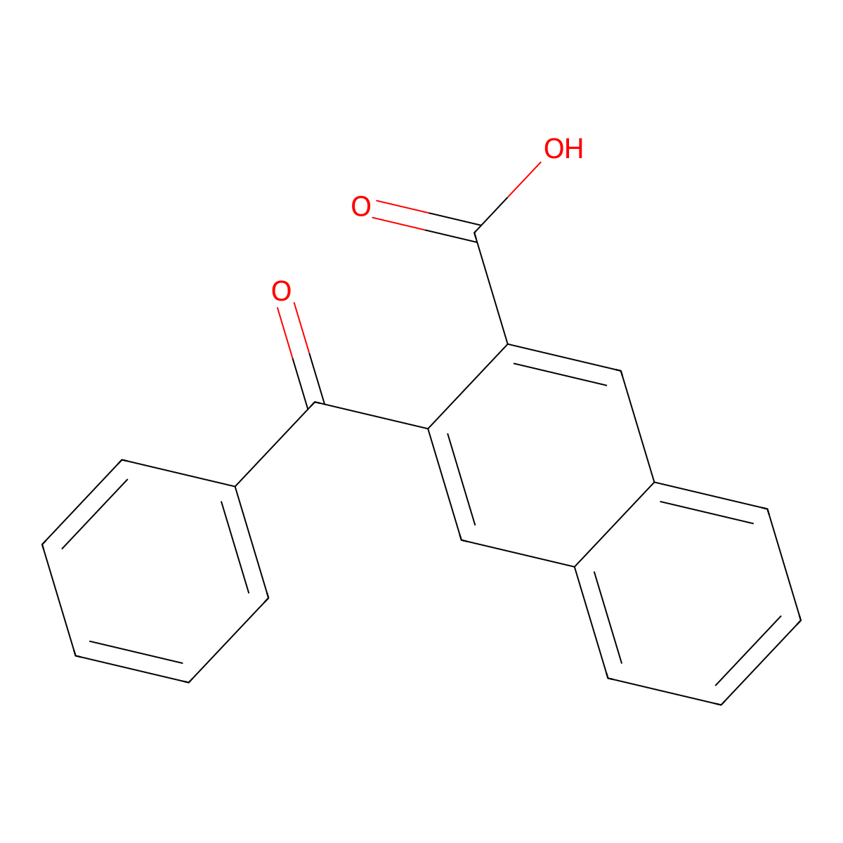 3-Benzoyl-2-naphthoic acid molecular structure, CAS 38119-08-3