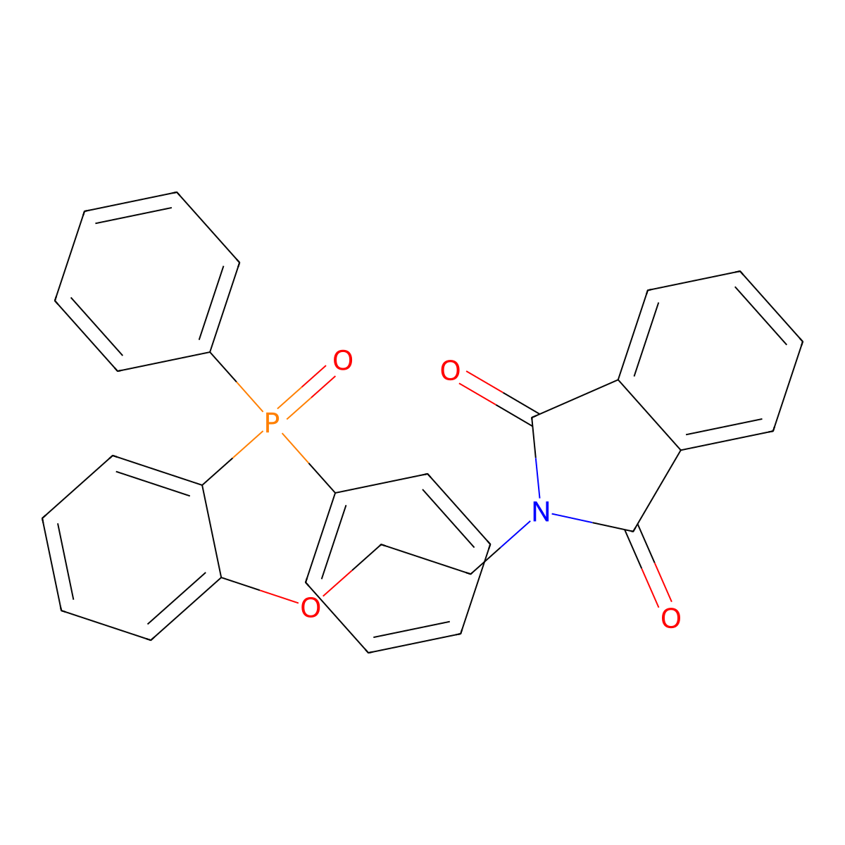2-[2-(2-Diphenylphosphorylphenoxy)ethyl]isoindole-1,3-dione molecular structure, CAS 381198-08-9
