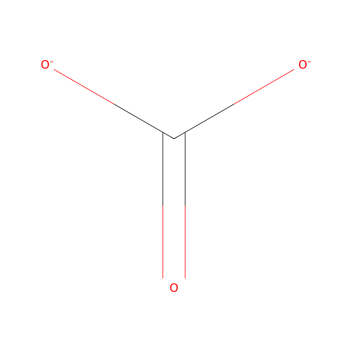 Carbonate Ion molecular structure, CAS 3812-32-6