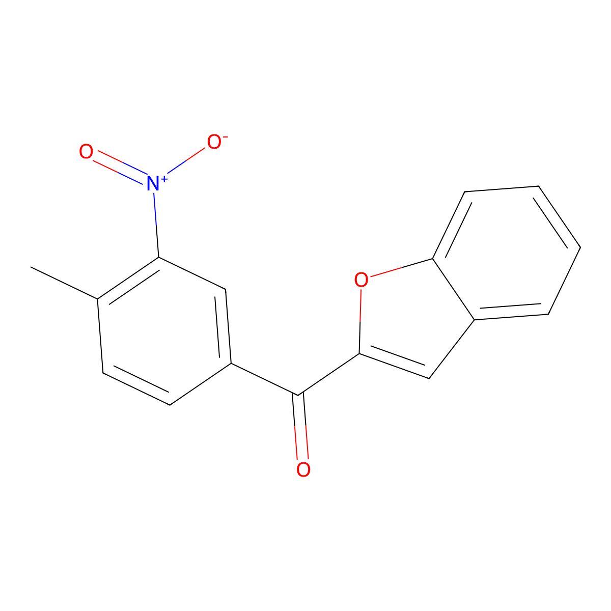 1-Benzofuran-2-yl(4-methyl-3-nitrophenyl)methanone molecular structure, CAS 381204-17-7