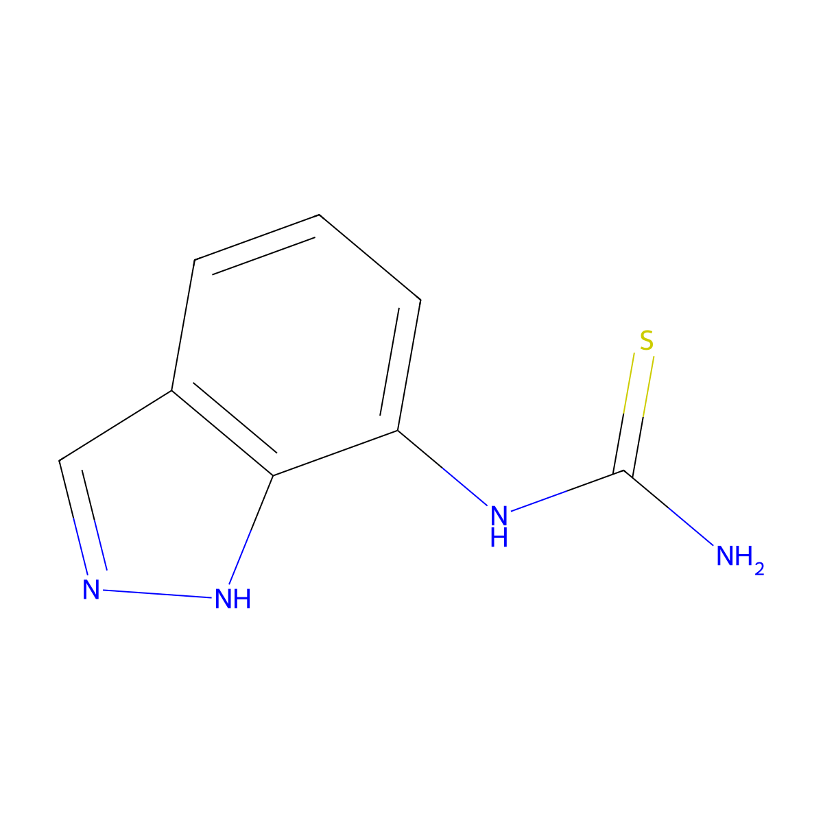 N-(1H-indazol-7-yl)thiourea molecular structure, CAS 381211-75-2