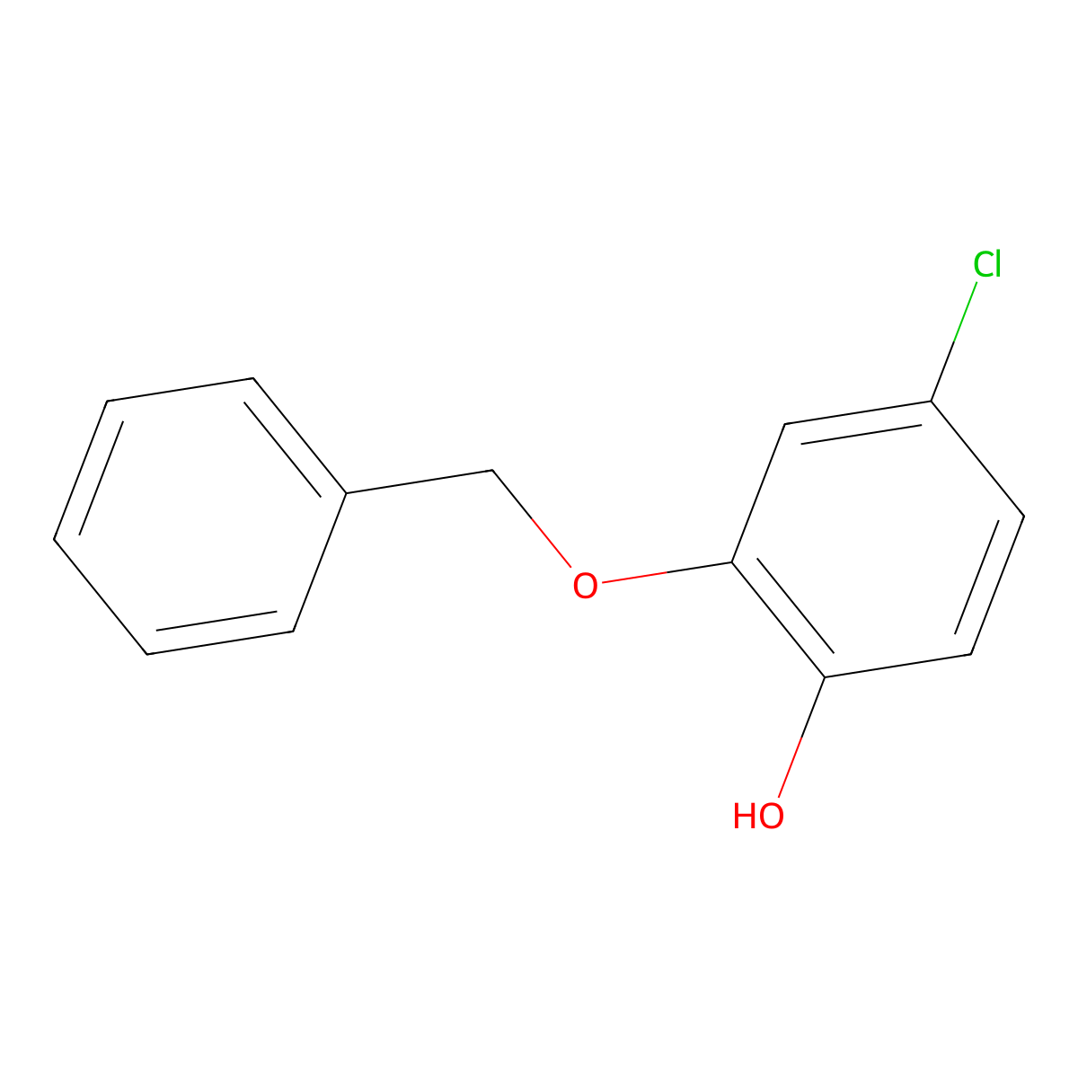 2-(Benzyloxy)-4-chlorophenol molecular structure, CAS 381220-85-5