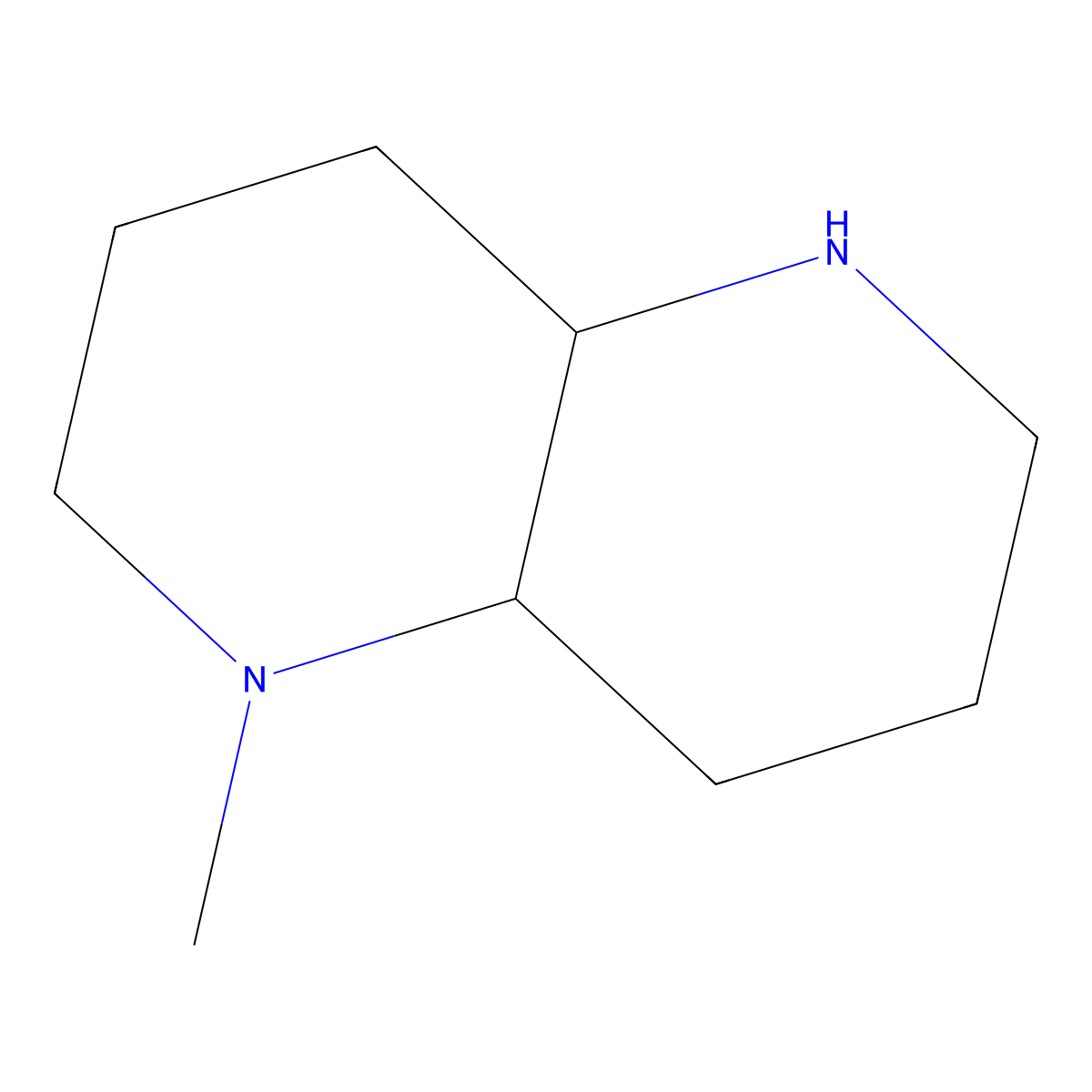 (4aR,8aR)-1-methyl-decahydro-1,5-naphthyridine molecular structure, CAS 381227-92-5