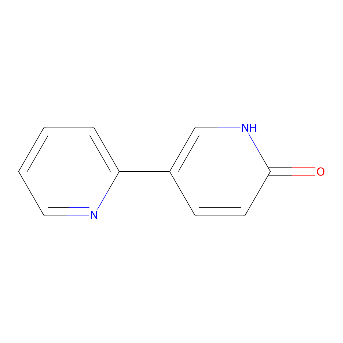 5-(Pyridin-2-yl)-2(1H)-pyridone molecular structure, CAS 381233-78-9