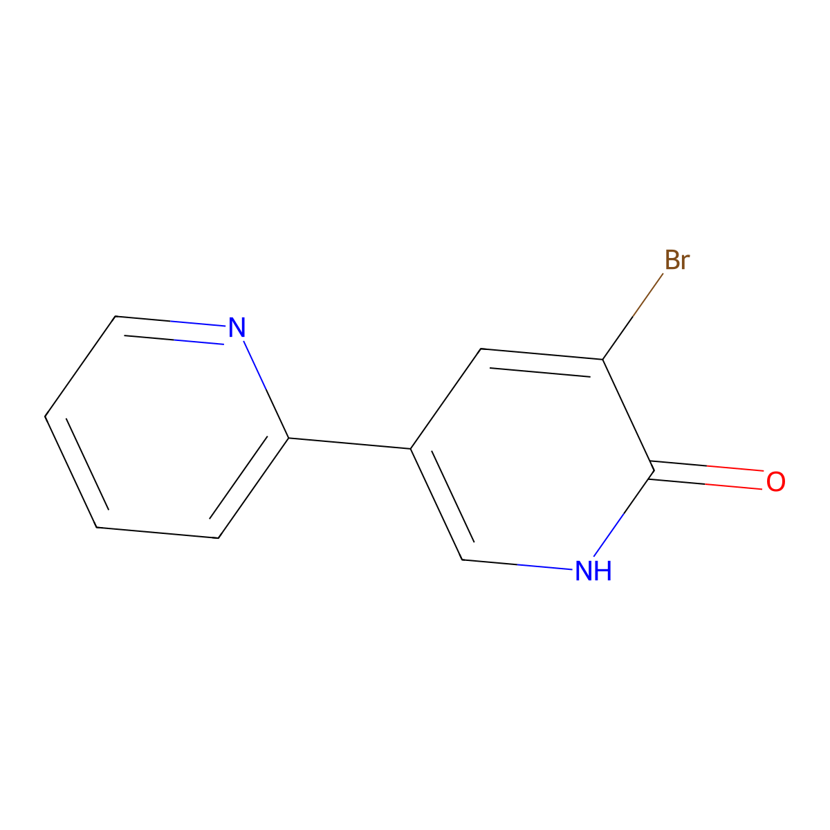 5'-Bromo[2,3'-bipyridin]-6'(1'H)-one molecular structure, CAS 381233-79-0