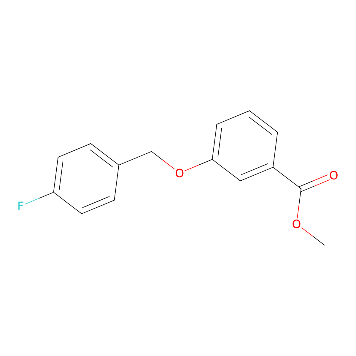 Methyl 3-[(4-fluorophenyl)methoxy]benzoate molecular structure, CAS 381234-84-0