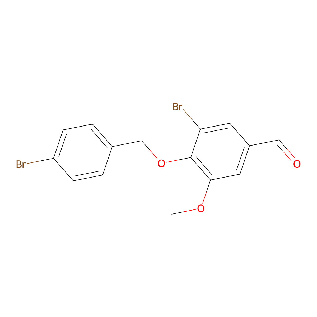 3-Bromo-4-[(4-bromobenzyl)oxy]-5-methoxybenzaldehyde molecular structure, CAS 381238-98-8