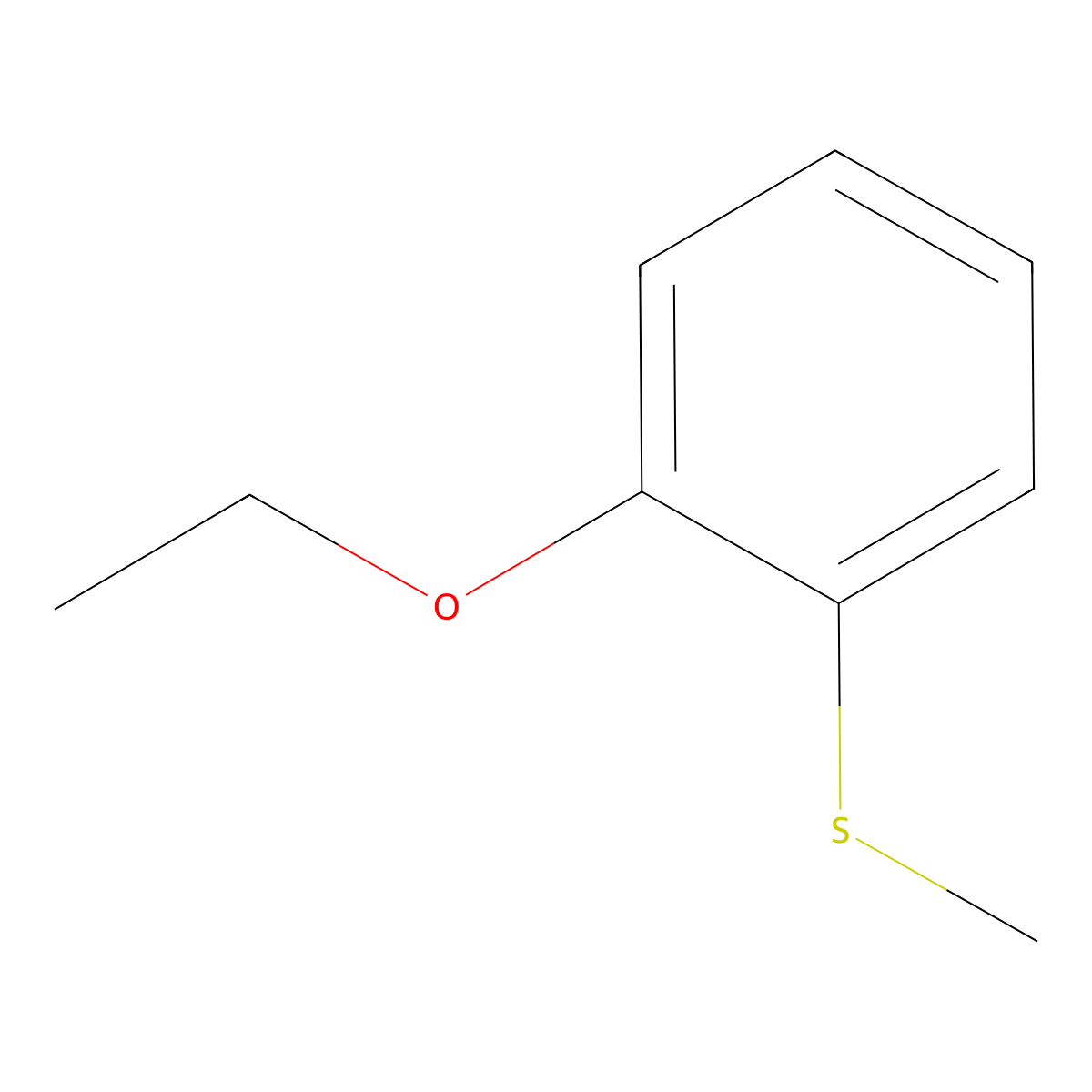 2-Ethoxyphenyl methyl sulfide molecular structure, CAS 38125-62-1