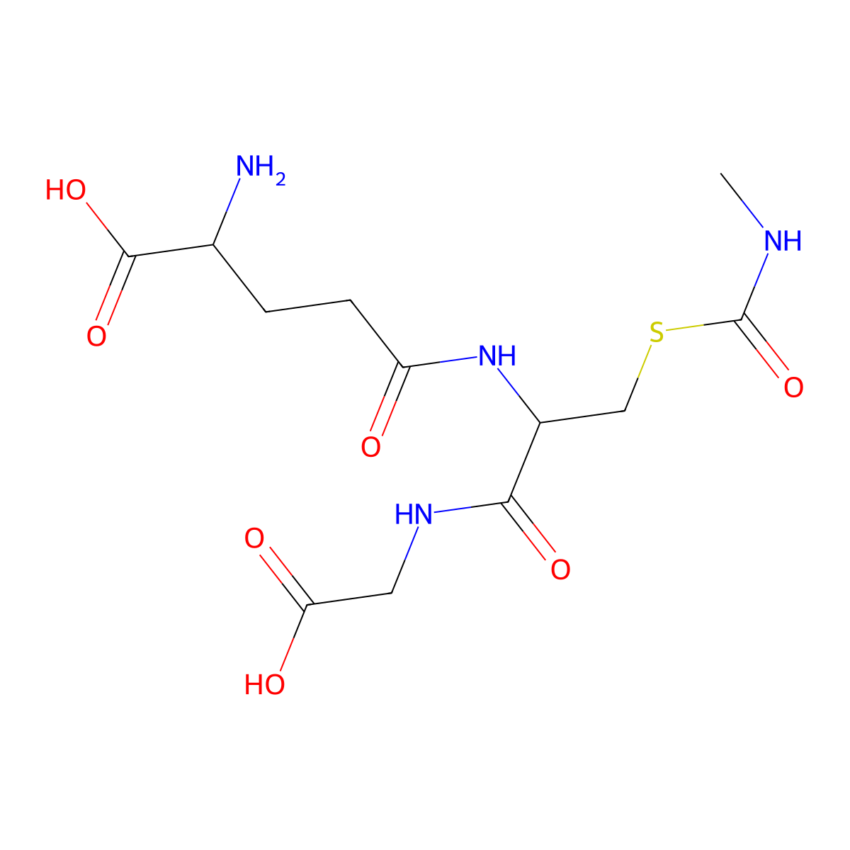 S-(N-Methylcarbamoyl)glutathione molecular structure, CAS 38126-73-7