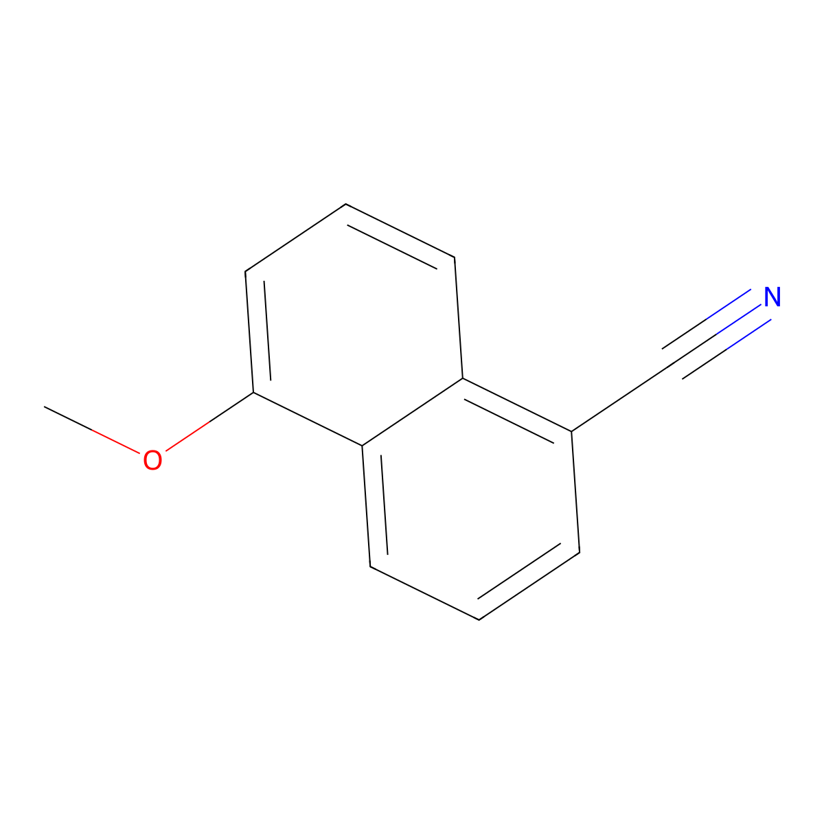5-Methoxy-1-naphthonitrile molecular structure, CAS 3813-01-2