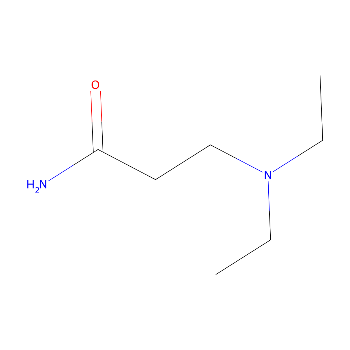 3-(Diethylamino)propanamide molecular structure, CAS 3813-27-2