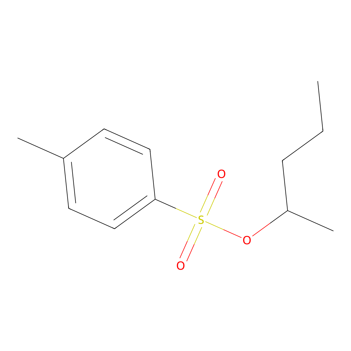 2-Pentanol, 2-(4-methylbenzenesulfonate) molecular structure, CAS 3813-69-2