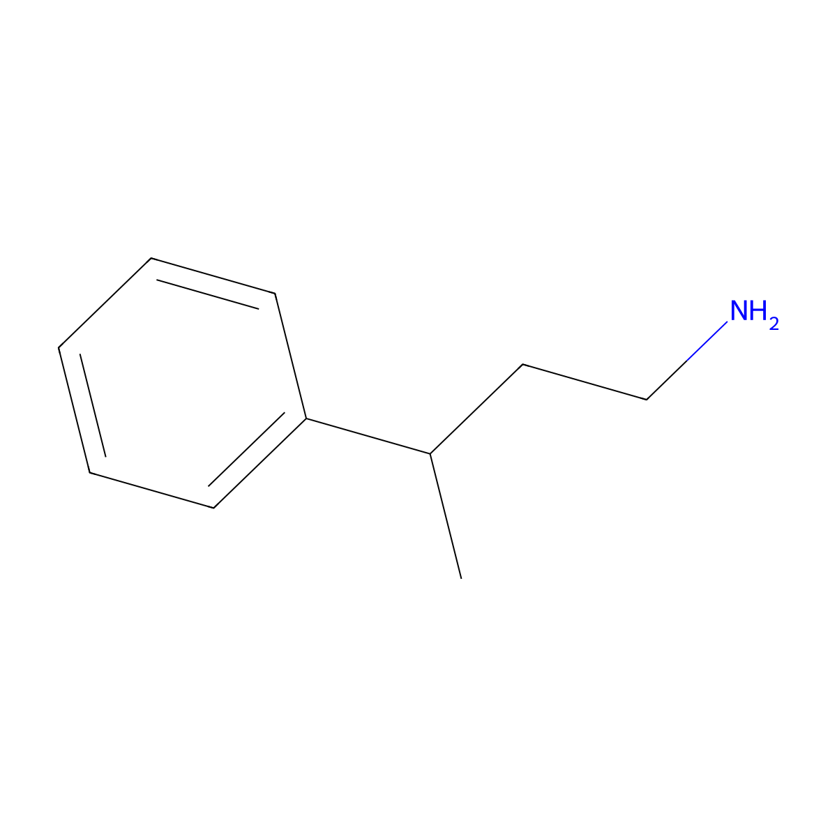 3-Phenylbutylamine molecular structure, CAS 38135-56-7