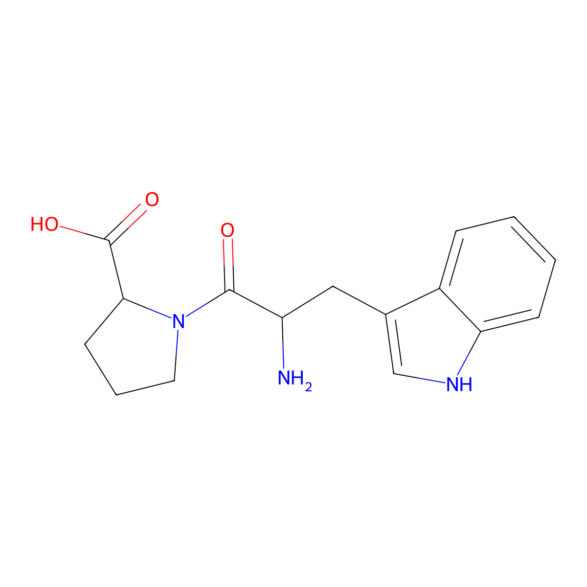 L-Tryptophyl-L-Proline molecular structure, CAS 38136-75-3