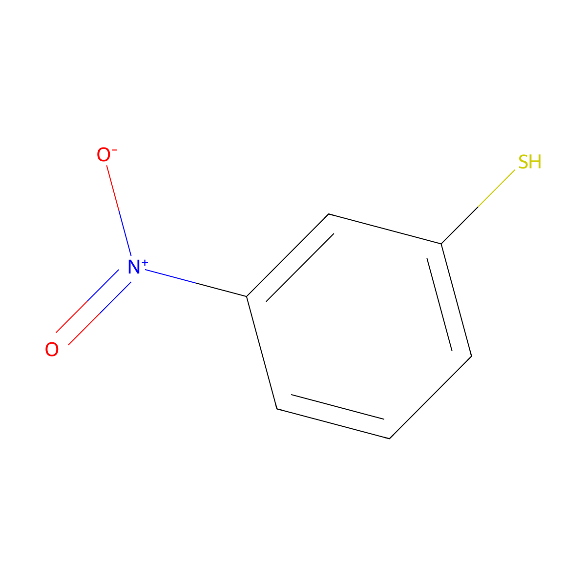 3-Nitrobenzene-1-thiol molecular structure, CAS 3814-18-4