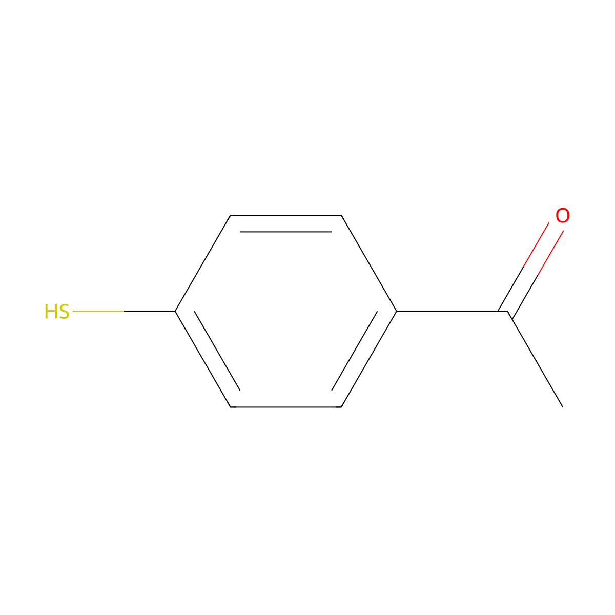 1-(4-Sulfanylphenyl)ethan-1-one molecular structure, CAS 3814-20-8