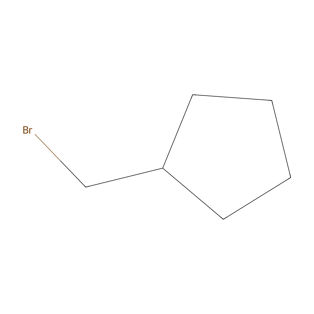 (Bromomethyl)cyclopentane molecular structure, CAS 3814-30-0