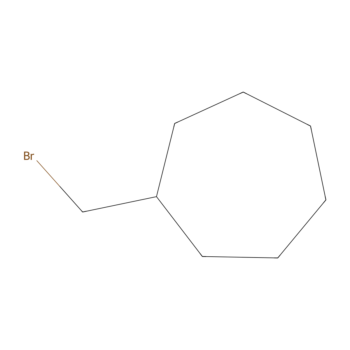 (Bromomethyl)cycloheptane molecular structure, CAS 3814-32-2