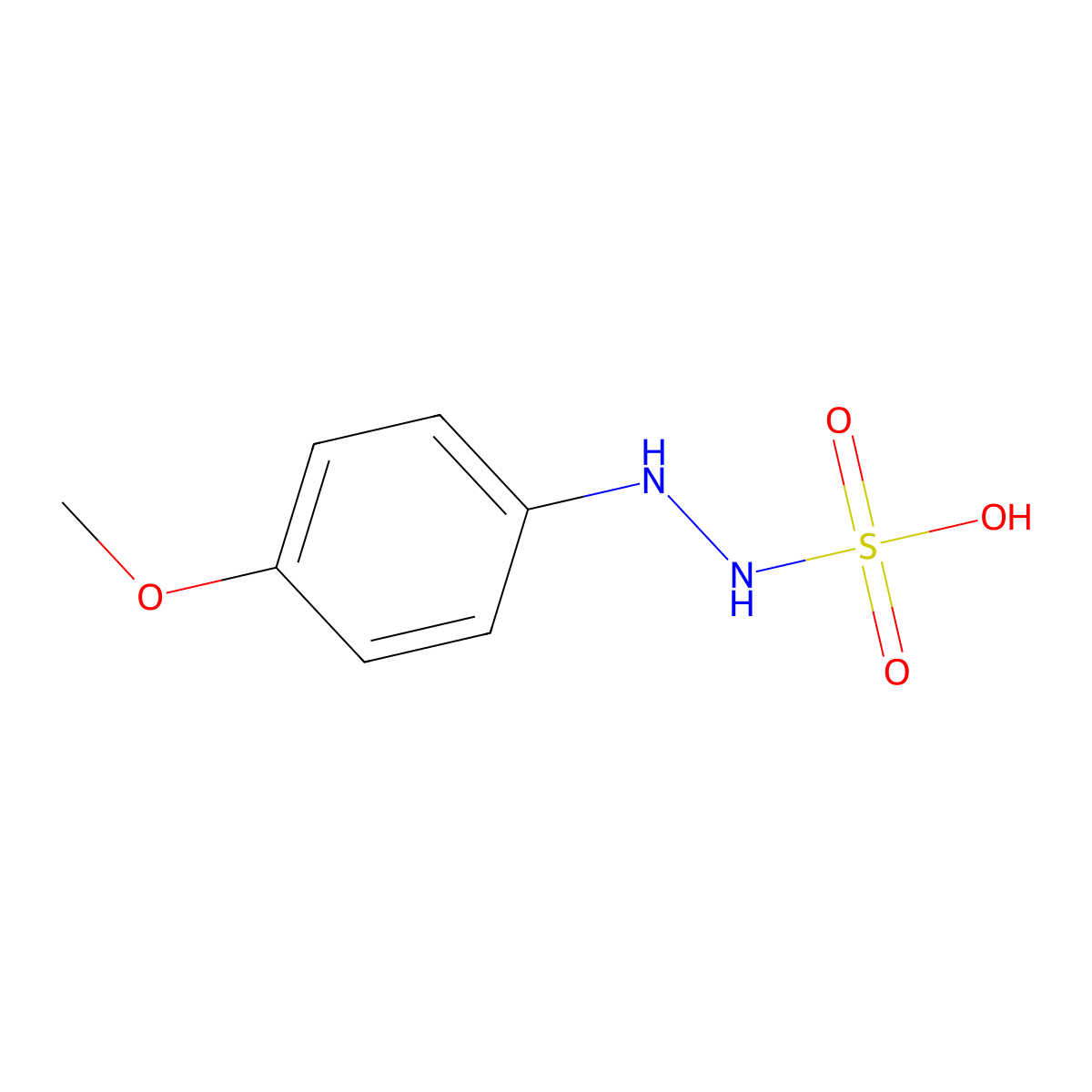 (4-Methoxyanilino)sulfamic acid molecular structure, CAS 38148-93-5