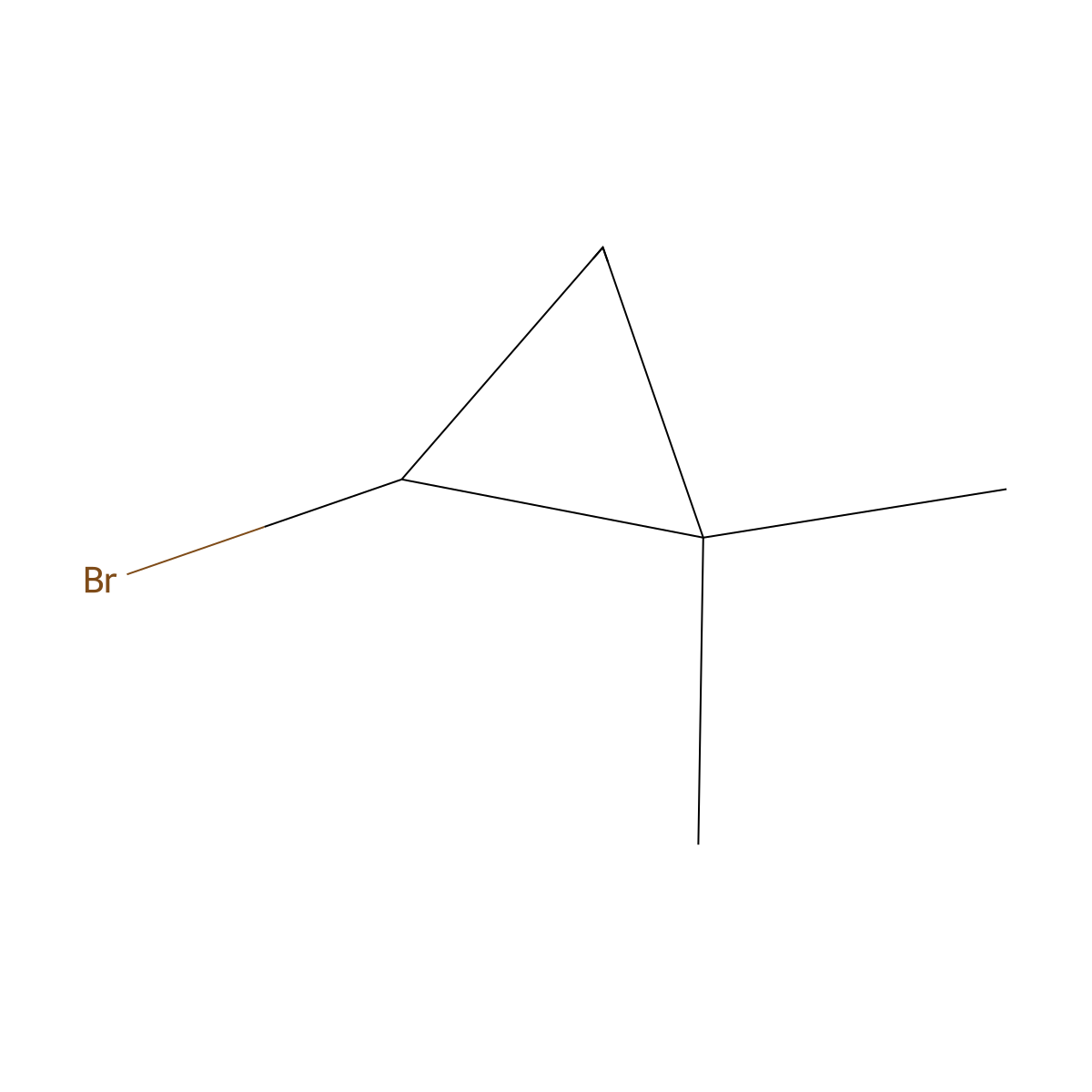 2-Bromo-1,1-dimethylcyclopropane molecular structure, CAS 3815-09-6