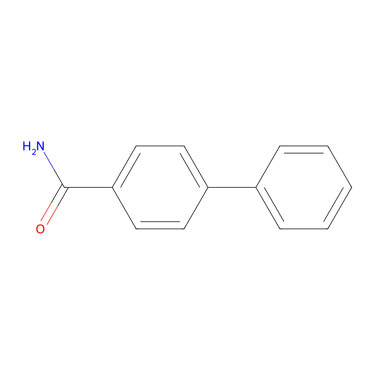 4-Phenylbenzamide molecular structure, CAS 3815-20-1