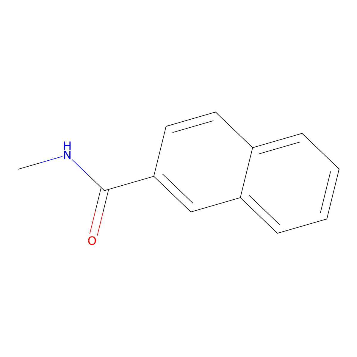 n-Methyl-2-naphthamide molecular structure, CAS 3815-22-3