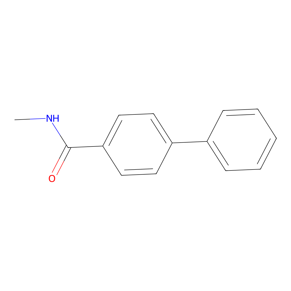 4-phenyl-N-methylbenzamide molecular structure, CAS 3815-23-4