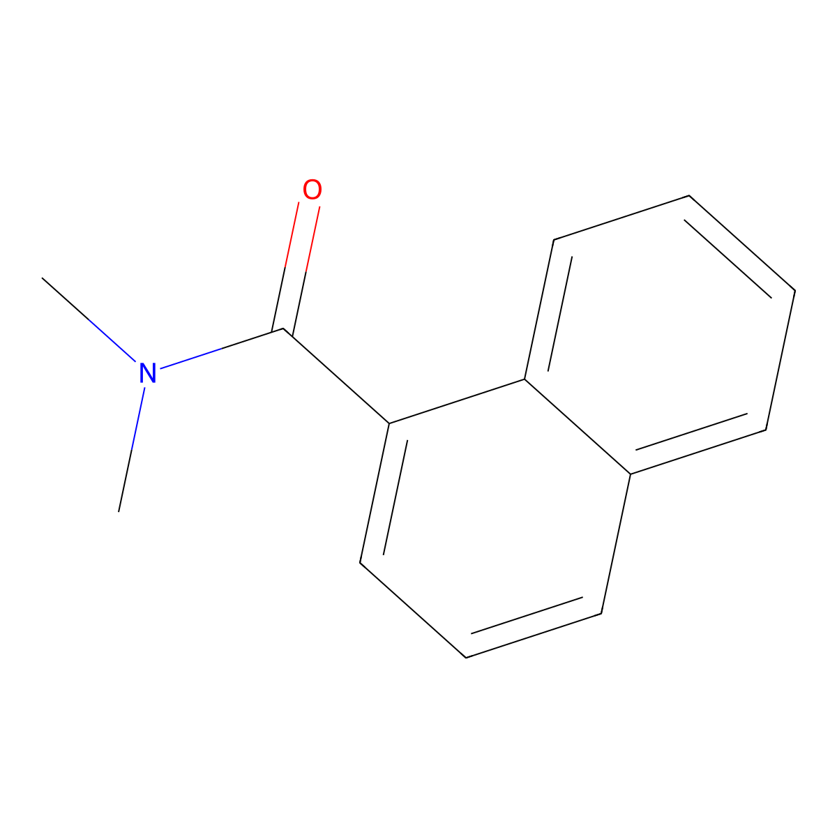 N,N-dimethylnaphthalene-1-carboxamide molecular structure, CAS 3815-24-5