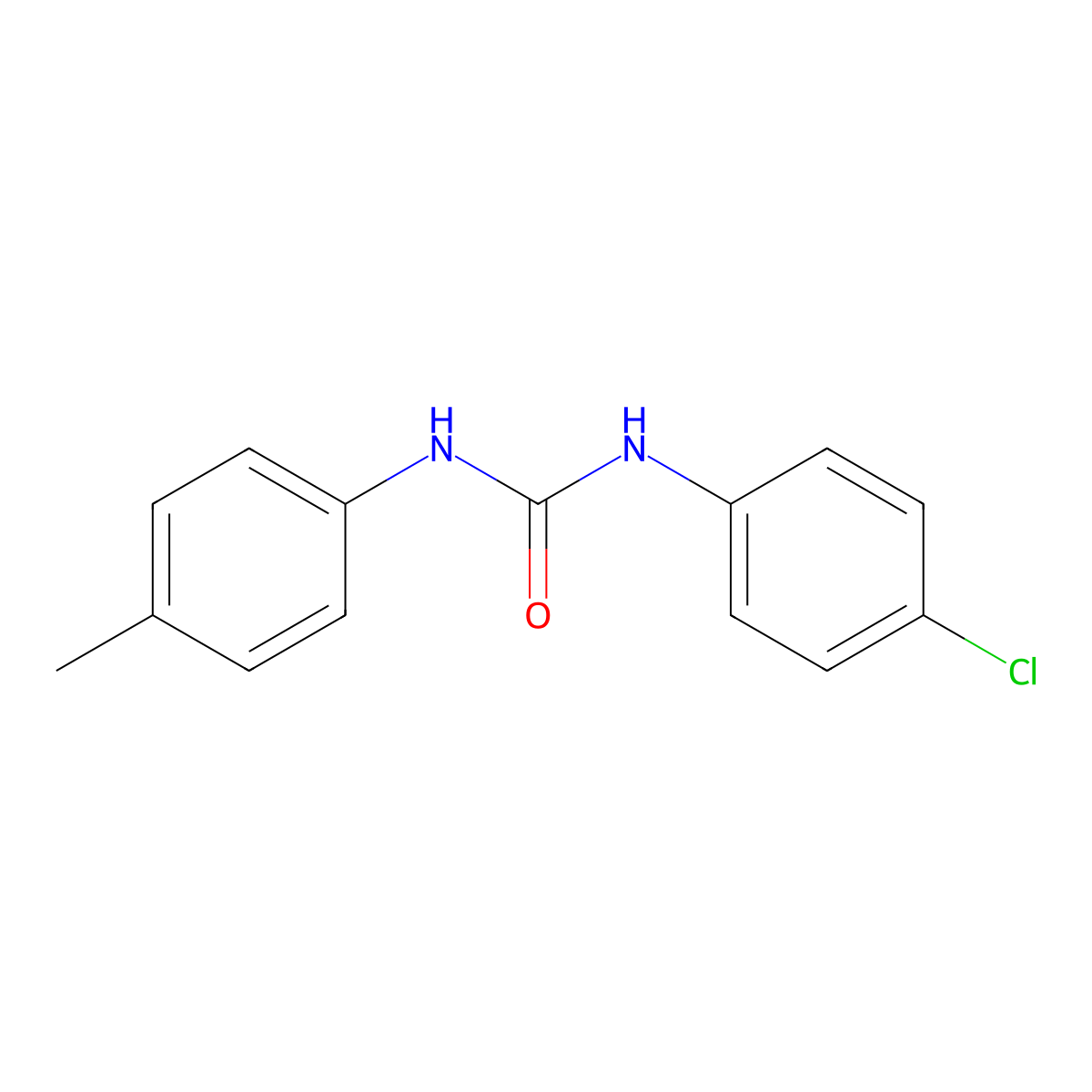 1-(4-Chlorophenyl)-3-(P-tolyl)urea molecular structure, CAS 3815-63-2