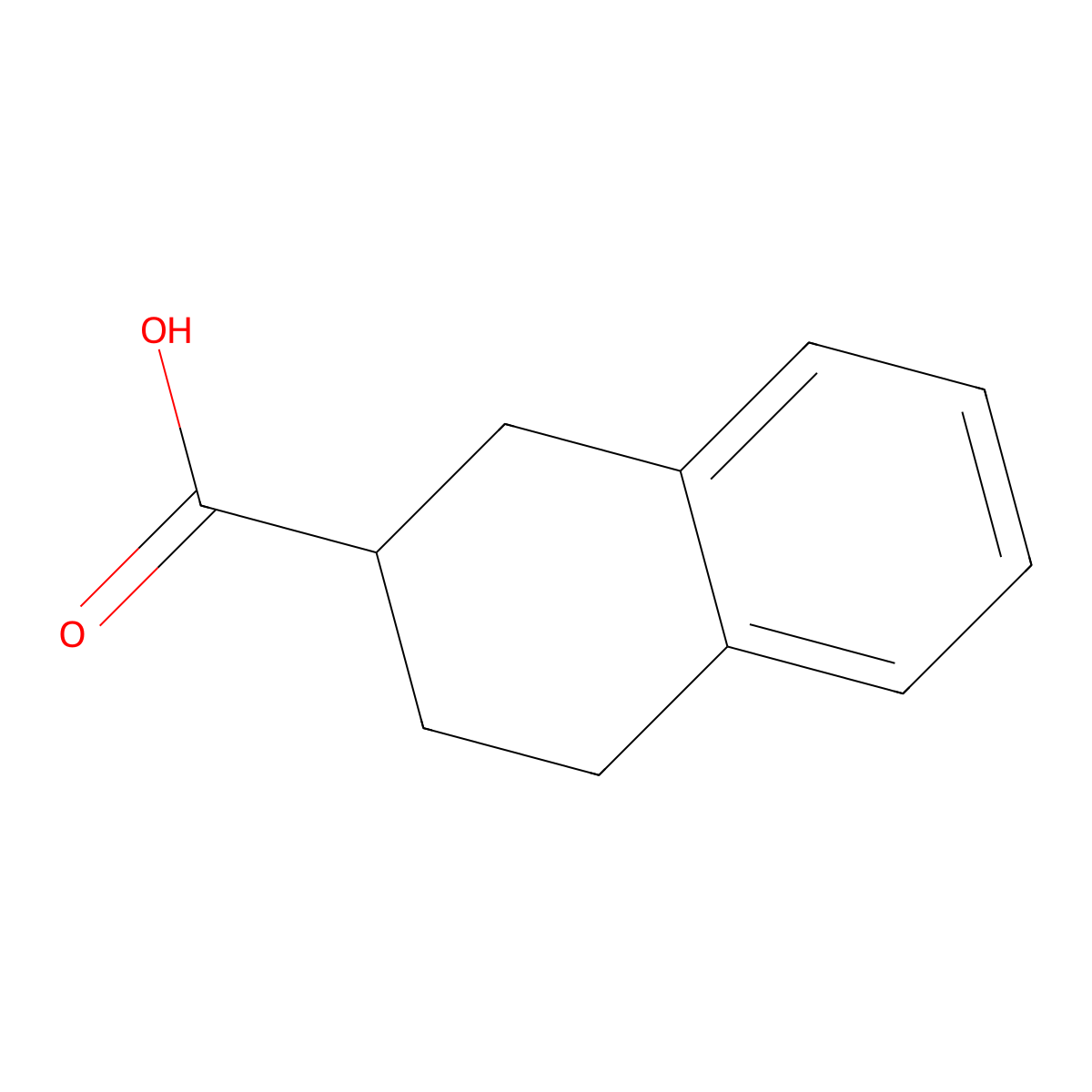 (2R)-1,2,3,4-tetrahydronaphthalene-2-carboxylic acid molecular structure, CAS 38157-15-2