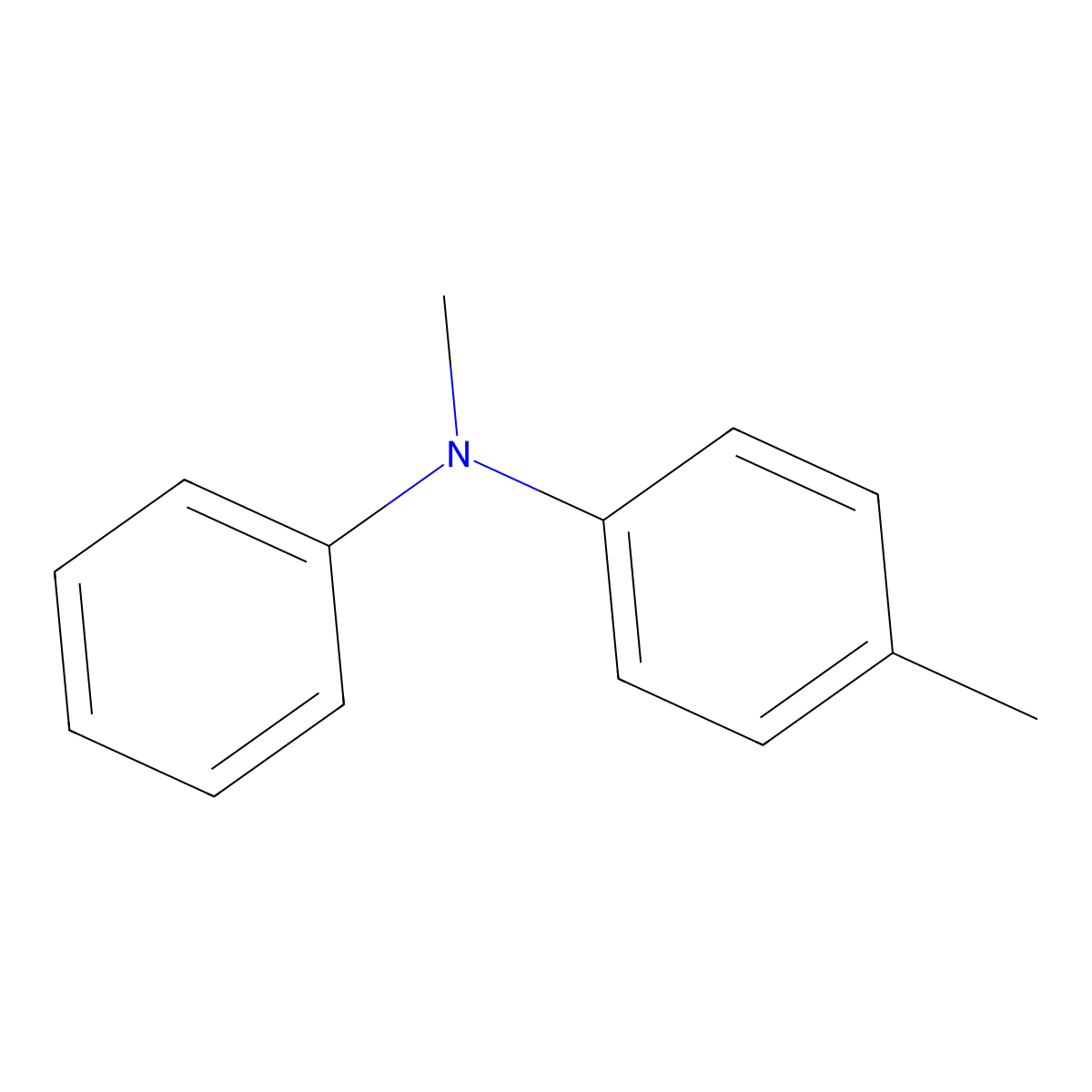 N,4-dimethyl-N-phenylaniline molecular structure, CAS 38158-65-5