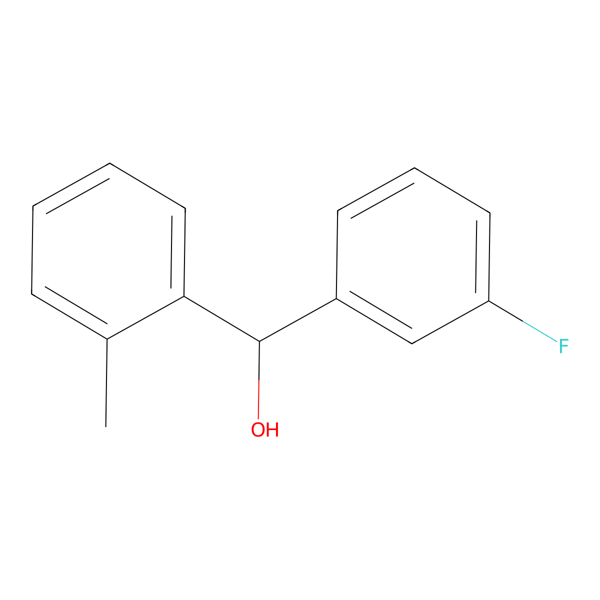 alpha-(3-Fluorophenyl)-2-methylbenZenemethanol molecular structure, CAS 38158-75-7