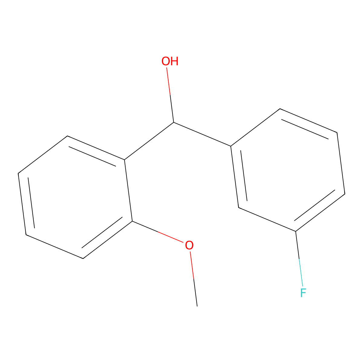 alpha-(3-Fluorophenyl)-2-methoxybenZenemethanol molecular structure, CAS 38158-77-9