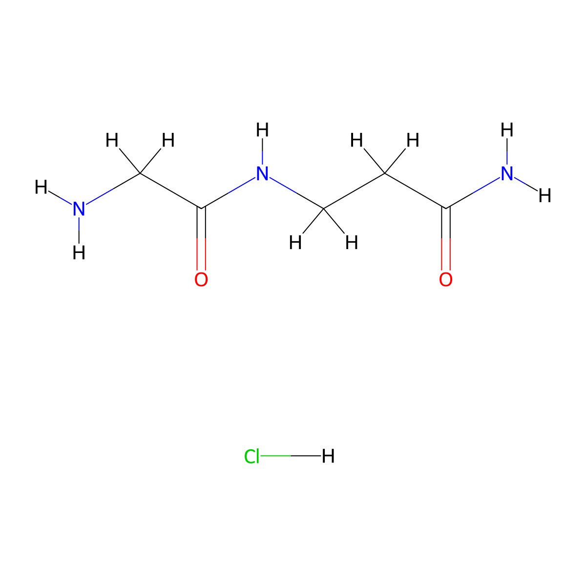 H-Gly-beta-ala-NH2 hcl molecular structure, CAS 3816-80-6