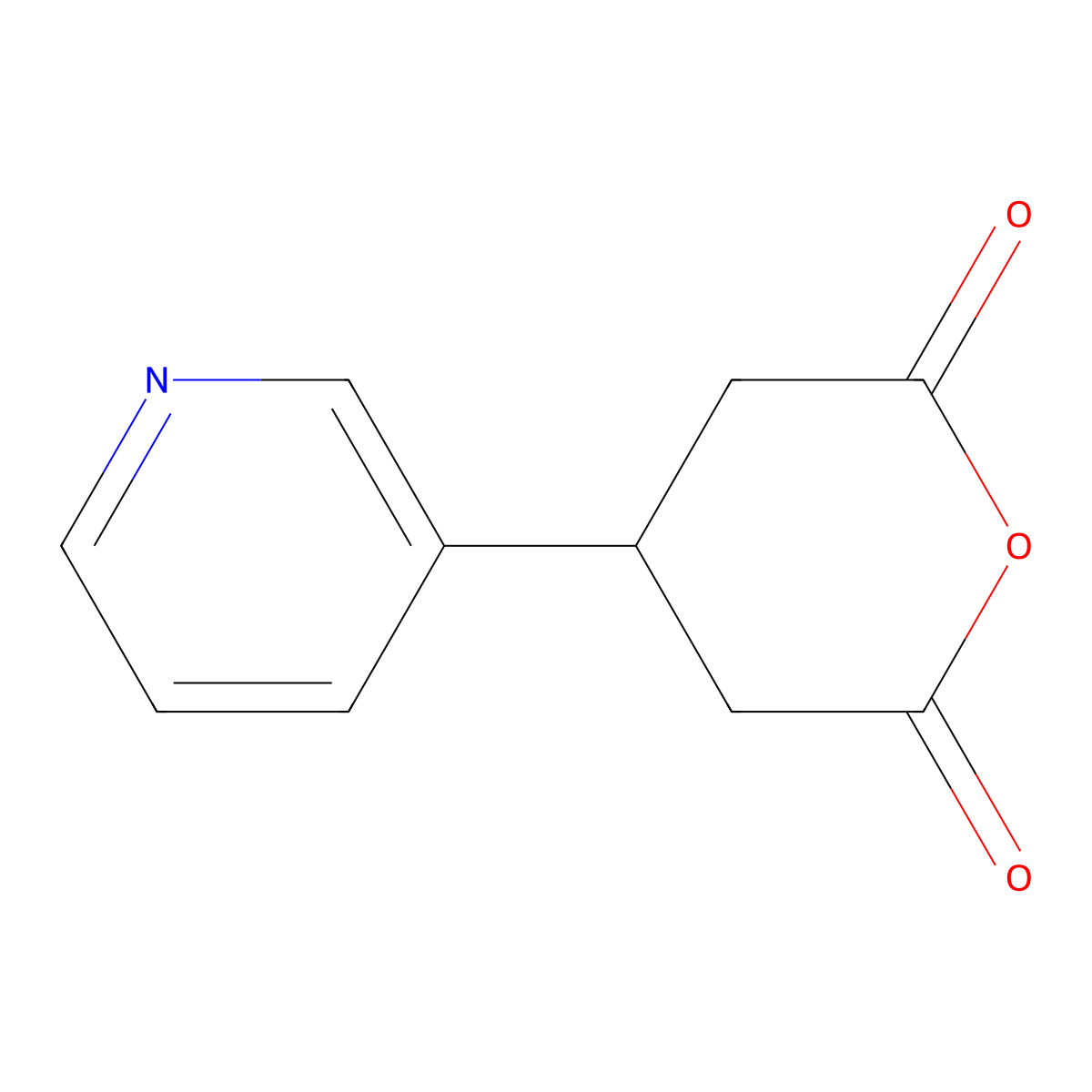 4-(Pyridin-3-yl)oxane-2,6-dione molecular structure, CAS 381677-91-4