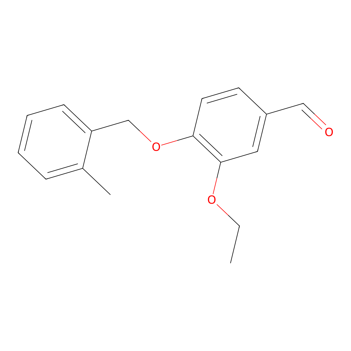 3-Ethoxy-4-[(2-methylbenzyl)oxy]benzaldehyde molecular structure, CAS 381680-28-0