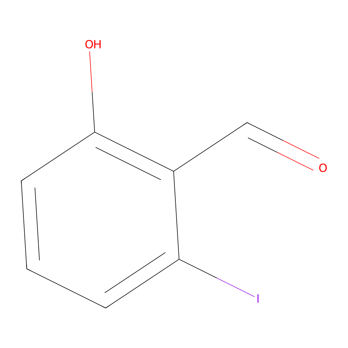 2-Hydroxy-6-iodobenzaldehyde molecular structure, CAS 38169-97-0