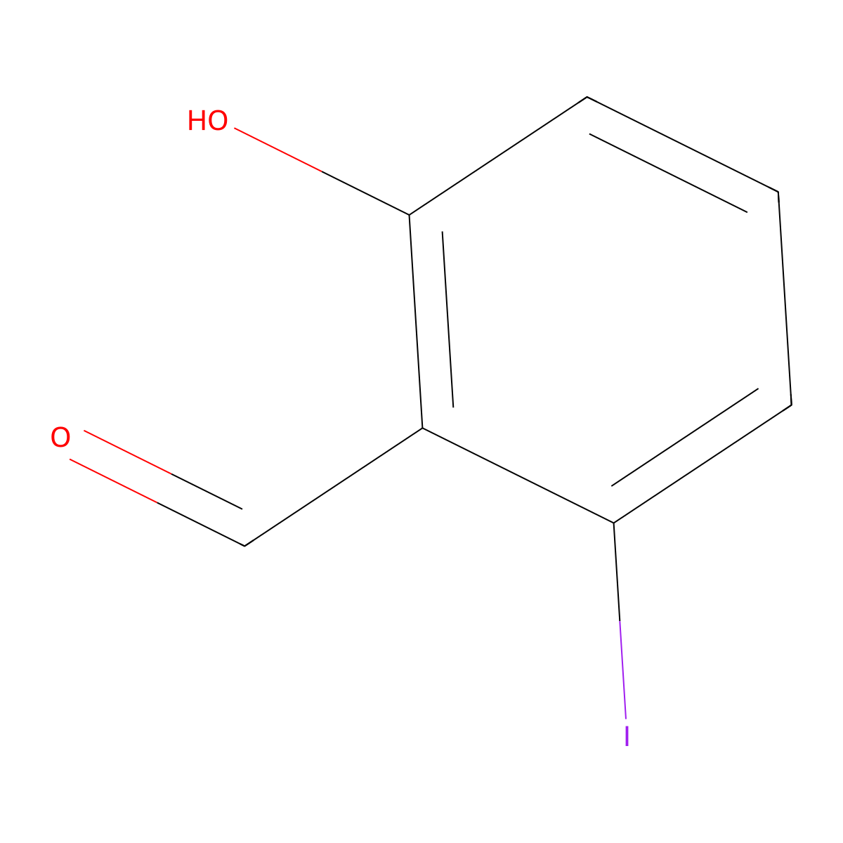 2-Hydroxy-6-iodobenzaldehyde molecular structure, CAS 38169-97-0