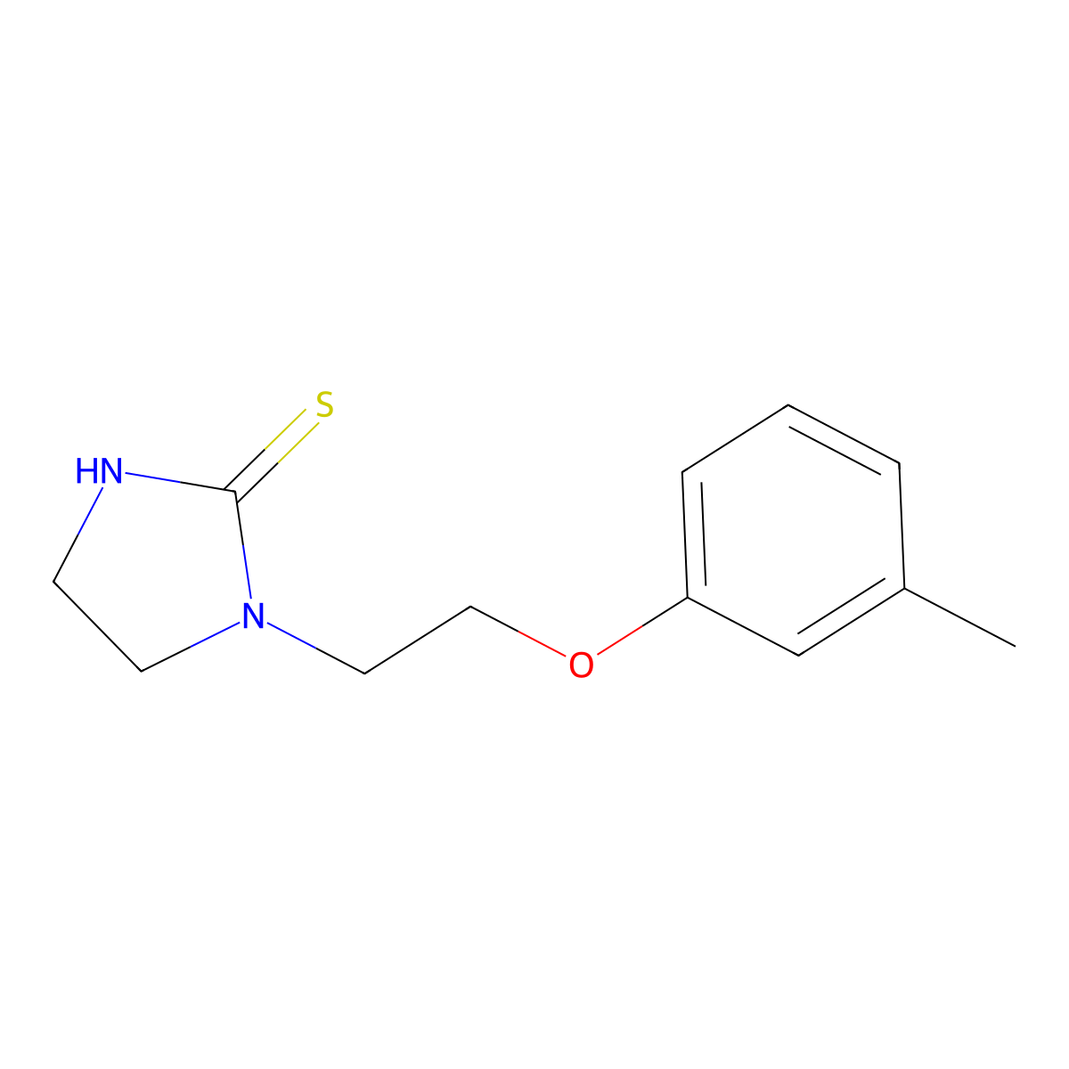 1-[2-(3-Methylphenoxy)ethyl]imidazolidine-2-thione molecular structure, CAS 381692-86-0