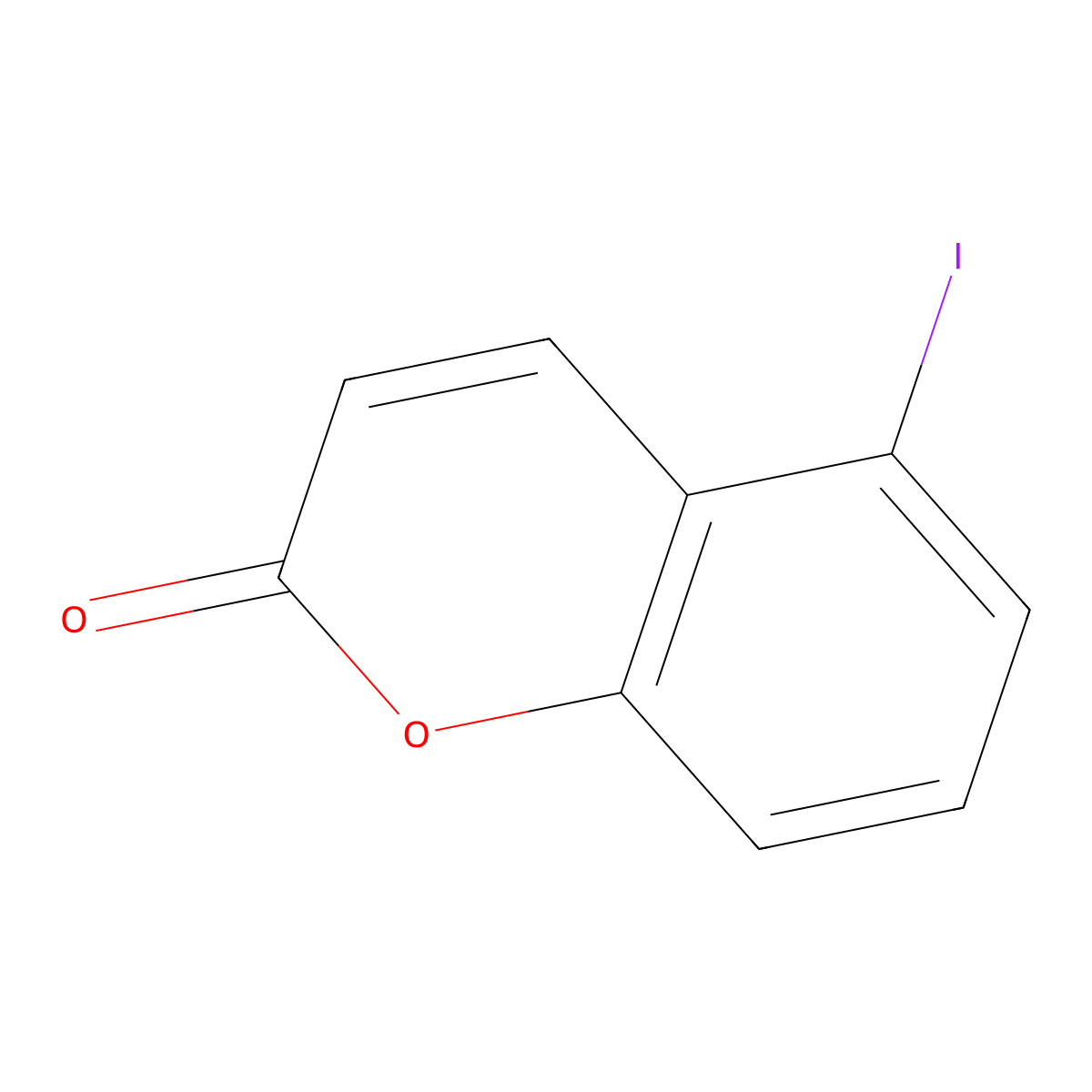 5-Iodo-2H-chromen-2-one molecular structure, CAS 38170-00-2