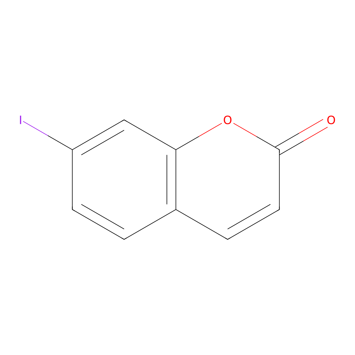 7-Iodo-2H-chromen-2-one molecular structure, CAS 38170-01-3